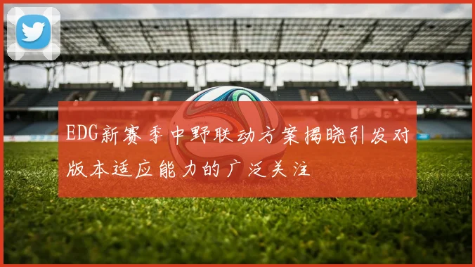 EDG新赛季中野联动方案揭晓引发对版本适应能力的广泛关注